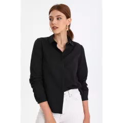 Рубашка PERA MODA, Цвет: Черный, Размер: 36