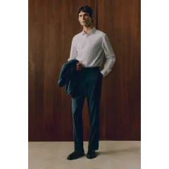Рубашка Slim Fit Легкая Глажка H&M, Цвет: Белый, Размер: S