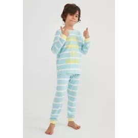 Пижама (комплект) Penti, Цвет: Голубой, Размер: 3-4 года