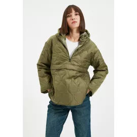 Куртка-пуховик TRENDYOLMILLA, Color: Green, Size: M
