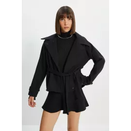 Пальто TRENDYOLMILLA, Color: Черный, Size: 36