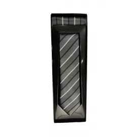 Tie Elegante Cravatte, Color: Grey, Size: STD