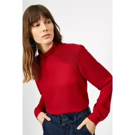 Блузка Koton, Цвет: Красный, Размер: 44