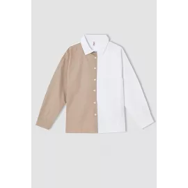 Рубашка DeFacto, Color: Экрю, Size: 7-8 лет