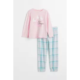 Пижама H&M, Color: Pink, Size: 2-4 года