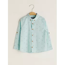 Рубашка LC Waikiki, Color: Turquoise, Size: 4-5 лет