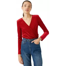 Блузка Koton, Цвет: Красный, Размер: S