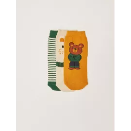 Socks 3 pairs LC Waikiki, Color: Yellow, Size: 19-22 (1-2 года)