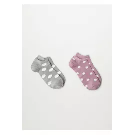 Socks 2 pairs Mango, Color: Grey, Size: S