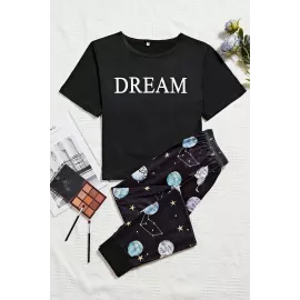 Пижамный комплект Pembishomewear, Цвет: Черный, Размер: S