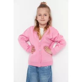 Cardigan TRENDYOLKIDS, Color: Pink, Size: 9-10 лет