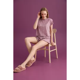 Пижамный комплект Eliz Homewear, Цвет: Светло-фиолетовый, Размер: S