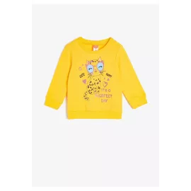 sweatshirt Koton, Color: Yellow, Size: 6-9 мес.