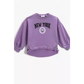 sweatshirt Koton, Color: Фиолетовый, Size: 3-4 years