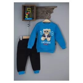Two-piece suit for a boy Moyes Baby, Color: Blue, Size: 1-2 года