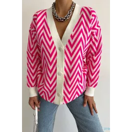 Cardigan Deafox, Color: Pink, Size: STD