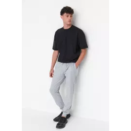 Sweatpants TRENDYOL MAN, Color: Grey, Size: S