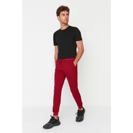 Спортивные штаны TRENDYOL MAN, Цвет: Бордовый, Размер: S