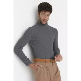 Pullover TRENDYOL MAN, Color: Grey, Size: S