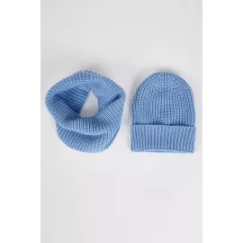 Hat and snood DeFacto, Color: Blue, Size: STD