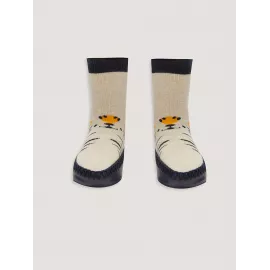 Slipper socks LC Waikiki, Color: Экрю, Size: 6-9 мес.