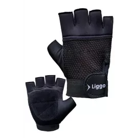 Sport gloves Liggo, Color: Черный, Size: L
