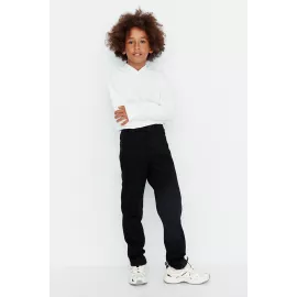 Jeans TRENDYOLKIDS, Color: Черный, Size: 4-5 лет