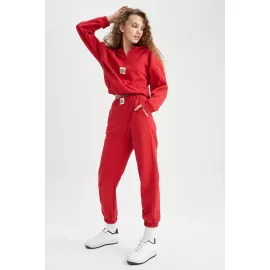 Sweatpants DeFacto, Color: Red, Size: M