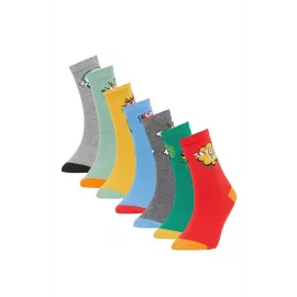 Носки 7 пар DeFacto, Цвет: Разноцветный, Размер: 23-28