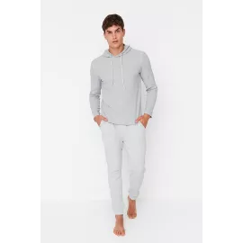 Пижамный комплект TRENDYOL MAN, Цвет: Серый, Размер: S