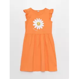 Платье LC Waikiki, Цвет: Оранжевый, Размер: 4-5 лет