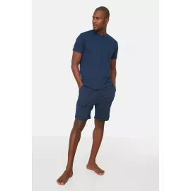 Пижамный комплект TRENDYOL MAN, Цвет: Темно-синий, Размер: S