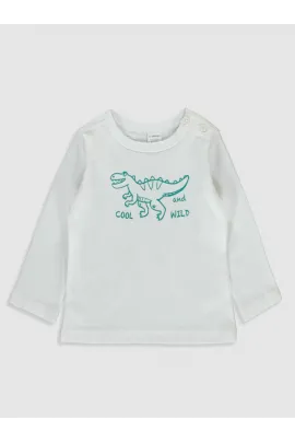 Футболка с длинным рукавом LC Waikiki, Цвет: Белый, Размер: 3-4 года