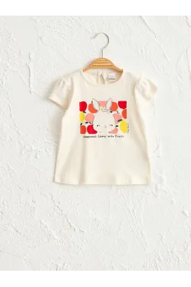 Футболка LC Waikiki, Цвет: Бежевый, Размер: 6-9 мес.