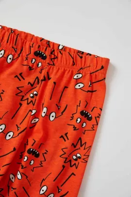 Пижамный комплект DeFacto, Цвет: Оранжевый, Размер: 3-4 года, изображение 5