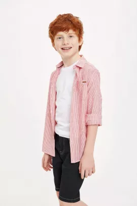 Рубашка DeFacto, Цвет: Розовый, Размер: 8-9 лет