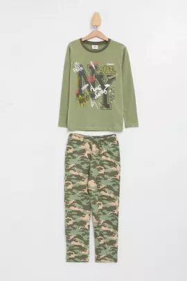Пижамный комплект DeFacto, Цвет: Зеленый, Размер: 3-4 года, изображение 6
