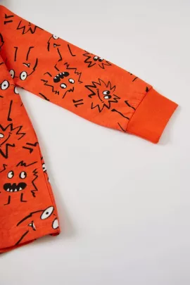 Пижамный комплект DeFacto, Цвет: Оранжевый, Размер: 3-4 года, изображение 6