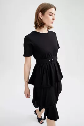 Платье DeFacto, Цвет: Черный, Размер: S