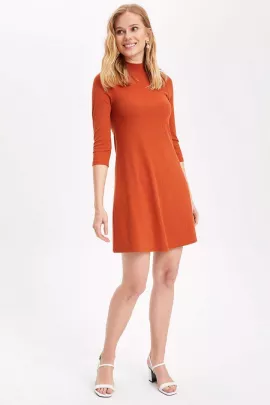 Платье DeFacto, Цвет: Оранжевый, Размер: S, изображение 2