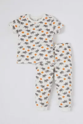 Пижамный комплект DeFacto, Цвет: Бежевый, Размер: 12-18 мес.