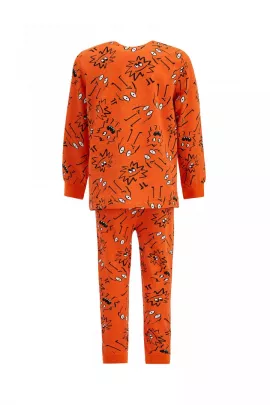 Пижамный комплект DeFacto, Цвет: Оранжевый, Размер: 3-4 года, изображение 3