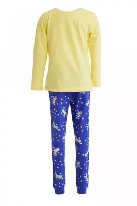 Пижамный комплект DeFacto, Цвет: Желтый, Размер: 3-4 года, изображение 5