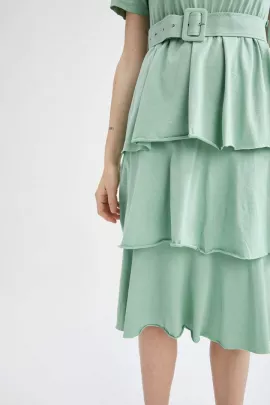 Платье DeFacto, Цвет: Зеленый, Размер: S, изображение 3