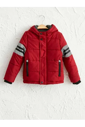 Erkek çagalar üçin kurtka LC Waikiki, Reňk: Gyzyl, Ölçeg: 7-8 ýaş