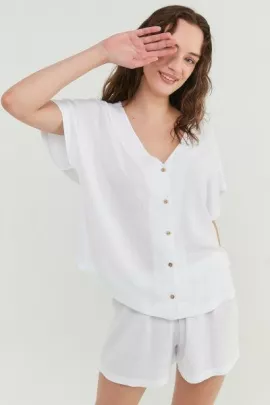Пижама (комплект) Penti, Цвет: Белый, Размер: S, изображение 5