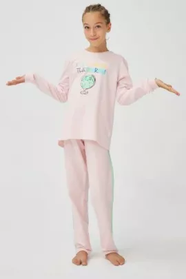Пижама (комплект) Penti, Цвет: Розовый, Размер: 9-10 лет, изображение 5