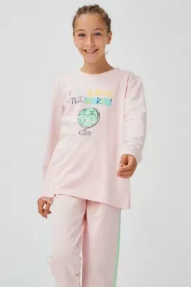 Пижама (комплект) Penti, Цвет: Розовый, Размер: 9-10 лет, изображение 4