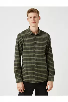 Рубашка Koton, Цвет: Зеленый, Размер: M, изображение 3