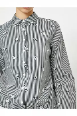 Рубашка Koton, Цвет: Серый, Размер: 36, изображение 5